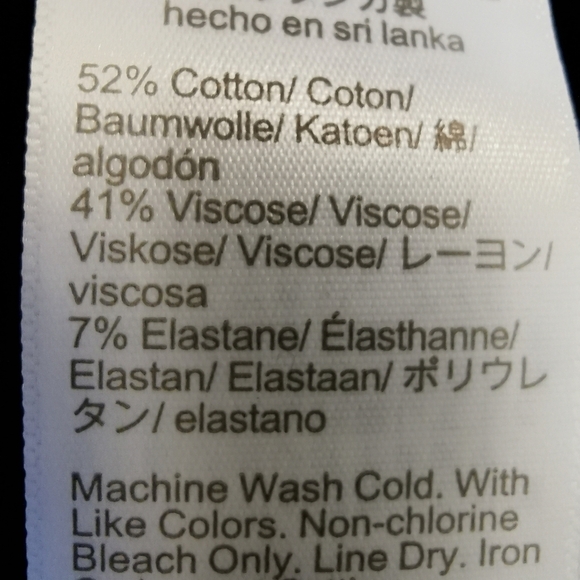 J Crew Kelsey Black Cotton/Viscose Flare Pant - Sz 4 - Picture 9 of 11